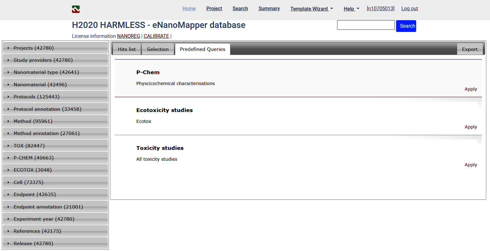 predefined queries